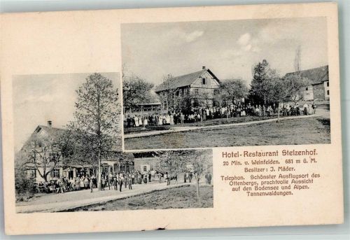 8570 Weinfelden Foto AK Hotel Gasthaus Stelzenhof