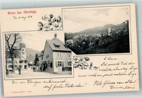 4538 Oberbipp 1903 Foto AK Gruss aus