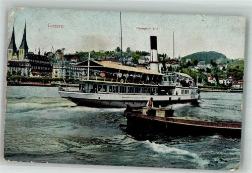 Luzern Lucerne Dampfer Uri Binnenschiff Gebrauchsspuren