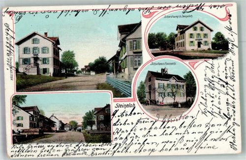9320 Frasnacht Steineloh 1903 Foto AK Scheidweg
