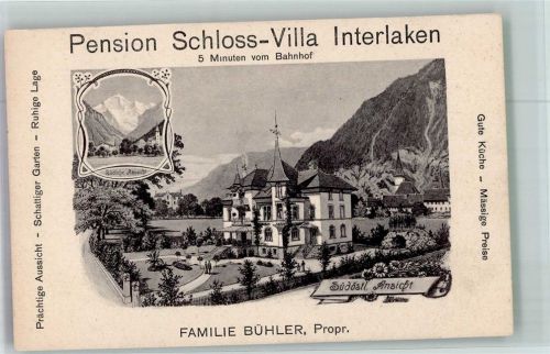 3800 Interlaken FOTO KEINE AK Pension Schloss -Villa
