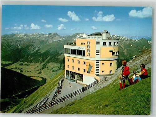 Jakobshorn 1975 Foto AK Gasthaus Jakobshorn