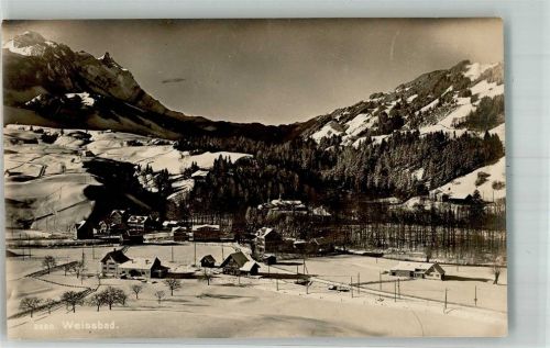 9057 Weissbad 1924 Winter Feldpost Militärsache Kaserne St. Gallen