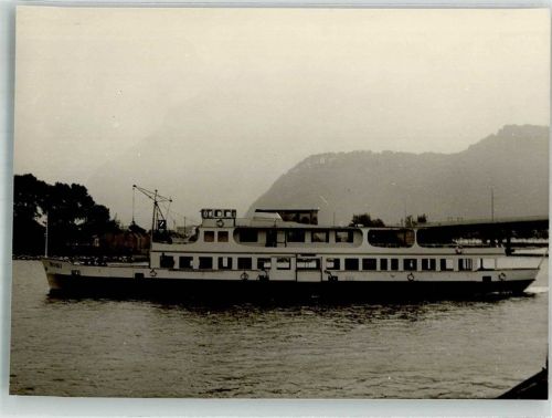 Luzern Lucerne Dampfschff Rigi Binnenschiff Foto AK