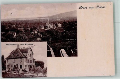 9327 Tübach 1905 Foto AK Gasthaus zum Ruheberg