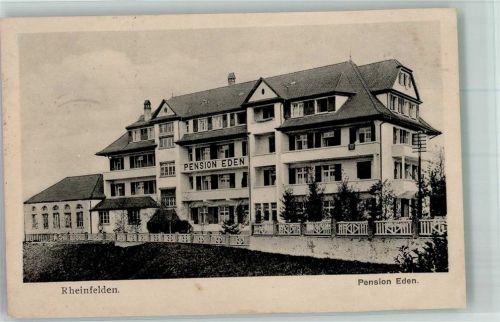 4310 Rheinfelden 1932 Gebrauchsspuren Pension Eden
