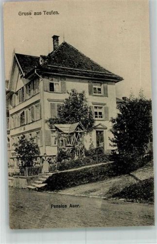 9053 Teufen AR 1918 Foto AK Pension Auer