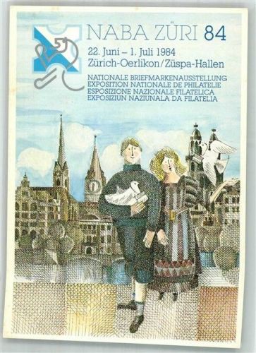 Zürich Ausstellung NABA ZÜRI 84 Briefmarken Phila Schweiz Sonderstempel