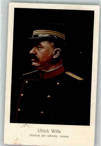 General Ulrich Wille in Uniform Militär Schweiz 1914