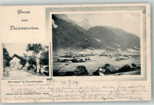 3632 Niederstocken 1909 Gebrauchsspuren Gasthaus