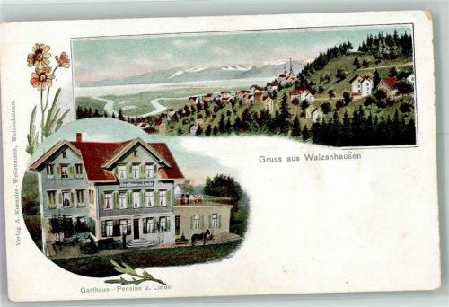 9428 Walzenhausen Foto AK Gasthaus und Pension zur Linde
