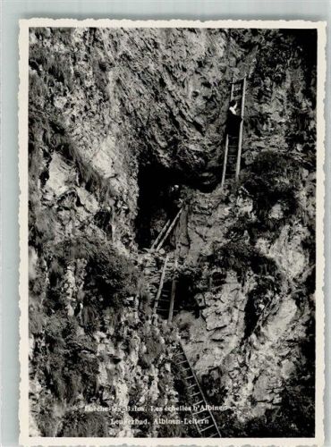 3954 Leukerbad Loèche-les-Bains Foto AK Albinen-Leitern