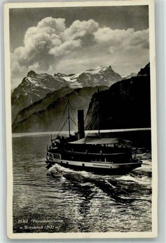 6440 Brunnen 1935 Foto AK Vierwaldstättersee Uristock