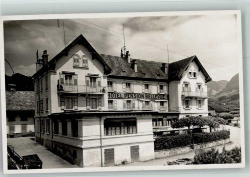 1636 Broc Foto AK Hotel Pension Bellevue