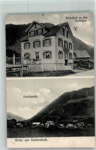 9656 Starkenbach Foto AK Gasthaus zu den Kurfirsten