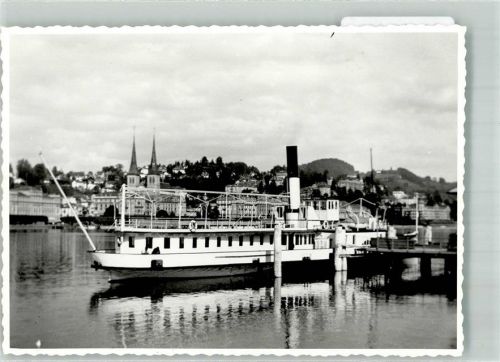 1200 Genève Genf Foto AK Hafen Dampfer Winkelried Genfersee