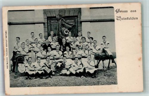8570 Weinfelden Foto AK Turnverein Gruppenfoto 1902