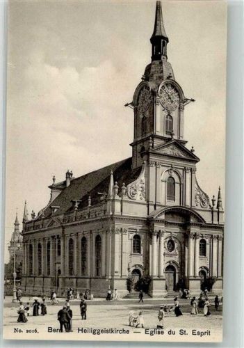3000 Bern Berne Foto AK Kirche St. Esprit Heiligengeistkirche