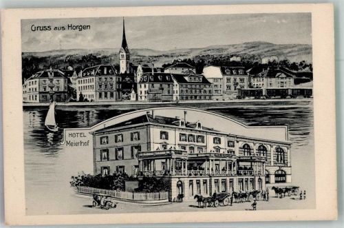 8810 Horgen 1912 Foto AK Hotel Meierhof