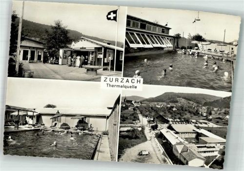 5330 Bad Zurzach Foto AK Schwimmbad Thermalquelle