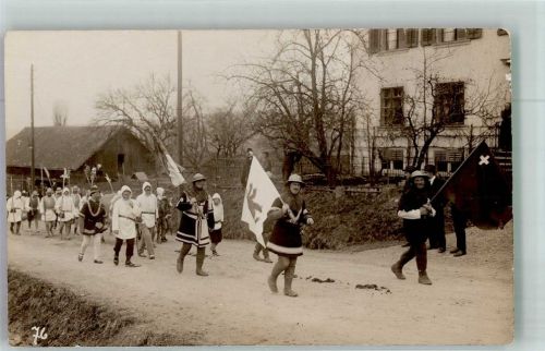 8353 Elgg Foto AK Historischer Umzug