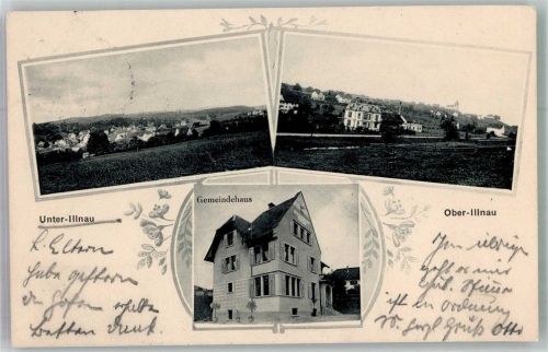 8308 Illnau Foto AK Feldpost Bataillon Nr. 63 Gemeindehaus Unter-Illnau