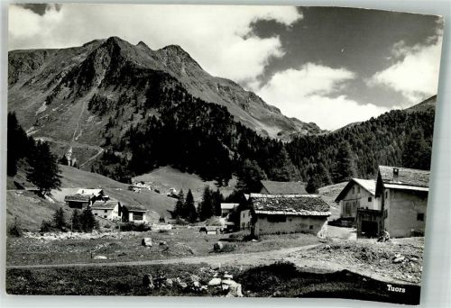 7482 Bergün Bravuogn Foto AK Hüttenstempel Pension Berghaus Piz Kesch