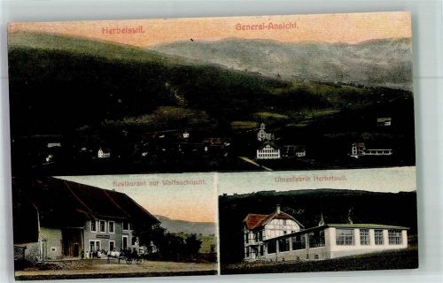 4715 Herbetswil Foto AK Uhren- Fabrik Gasthaus zur wolfsschlucht