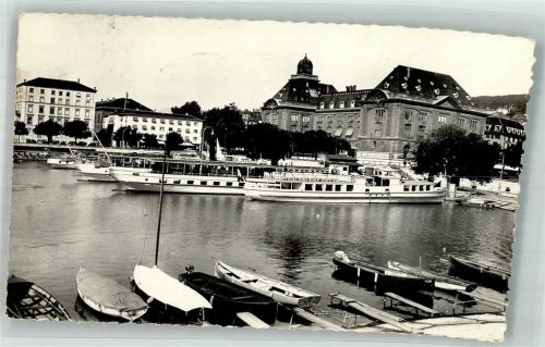 2000 Neuchâtel Neuenburg 1959 Foto AK Hafen