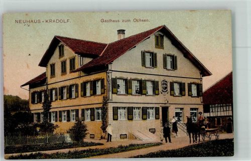 9214 Kradolf Foto AK Gasthaus zum Ochsen Neuhaus
