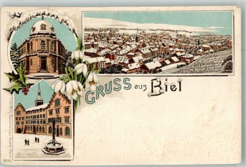 2500 Biel/Bienne Winterlithographie