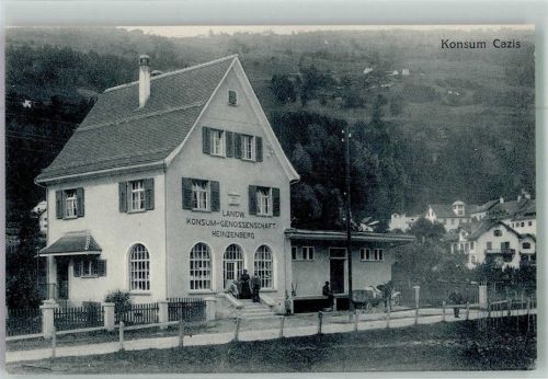 7408 Cazis Foto AK Handlung Konsum