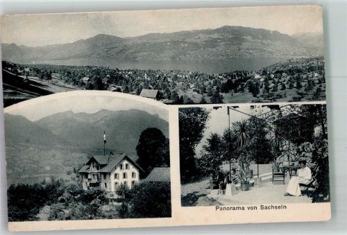 6072 Sachseln Foto AK Pensione Felsenheim auf Bunzlifluh