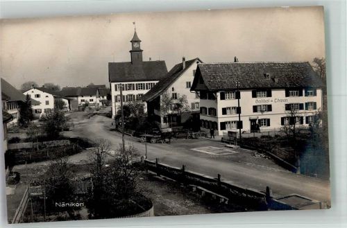 8606 Nänikon 1924 Foto AK Gasthaus Löwen