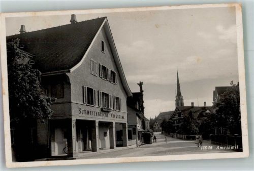 8580 Amriswil 1931 Foto AK Schweizerische Volksbank