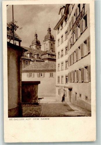 9000 St. Gallen S. Gallo 1928 Gebrauchsspuren Auf dem Damm