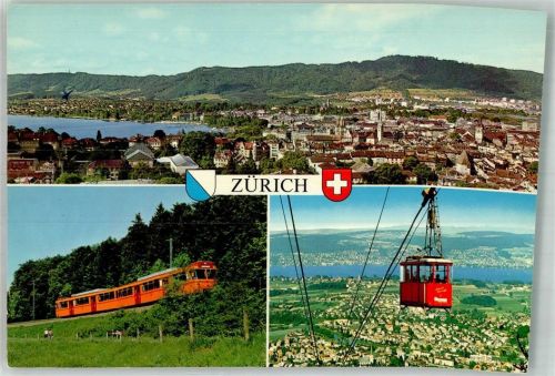 8000 Zürich Foto AK Seilbahn Felseneggbahn Bergbahn Uetlibergbahn