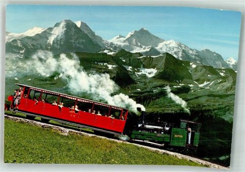 Brienz-Rothornbahn 1971 Foto AK Zahnradbahn Rothornbahn