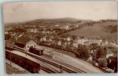 2400 Le Locle 1914 Foto AK Bahnpost