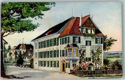 8546 Kefikon TG 1954 Künstlerkarte sign. Lehmann Schloss Kefikon Land-Erziehungsheim