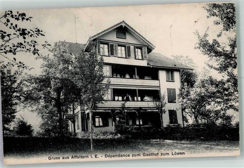 3416 Affoltern im Emmental 1910 Foto AK Gasthaus zum Löwen
