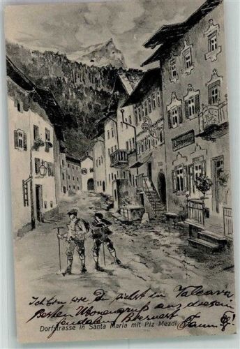 Santa Maria 1908 Foto AK Dorfstrasse