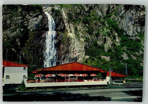 1904 Vernayaz Foto AK Cafe Gasthaus de la Cascade de la Pissevache