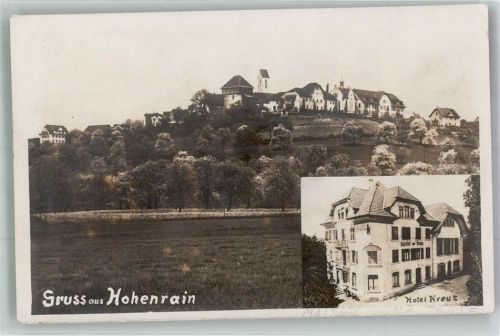 6276 Hohenrain 1925 Foto AK Hotel Kreuz