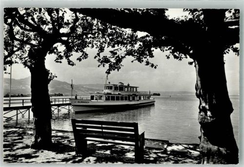 Rapperswil Jona Motoschiff Glärnisch auf dem Zürichsee Binnenschiff Foto AK