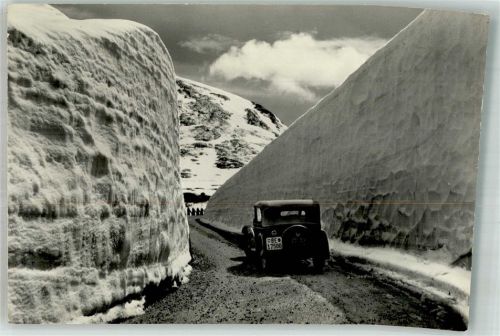 Grimsel Winter Auto Grimselstrasse