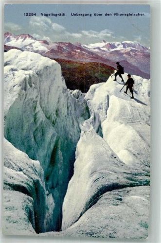 Furka Foto AK Nägelisgrätli Übergang Rhonegletscher