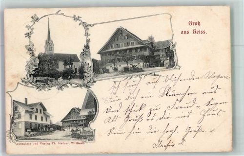 6123 Geiss 1902 Foto AK Kirche
