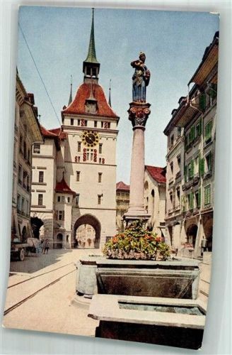 3000 Bern Berne Foto AK Denkmal Seilerbrunnen mit Käfigtuem