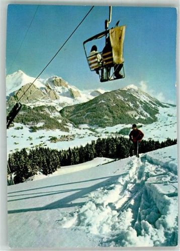 9658 Wildhaus Winter Sesselbahn Schafberg